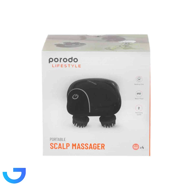 قیمت و خرید مینی ماساژور پوست سر Porodo مدل Scalp Massager PD-LSHDMSG4-BK | فروشگاه آریا