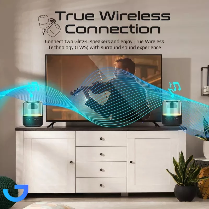 قیمت و خرید اسپیکر بلوتوثی قابل حمل پرومیت مدل GLITZ-L | فروشگاه آریا