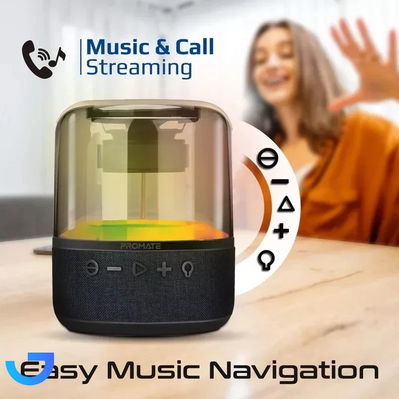 قیمت و خرید اسپیکر بلوتوثی قابل حمل پرومیت مدل GLITZ-L | فروشگاه آریا