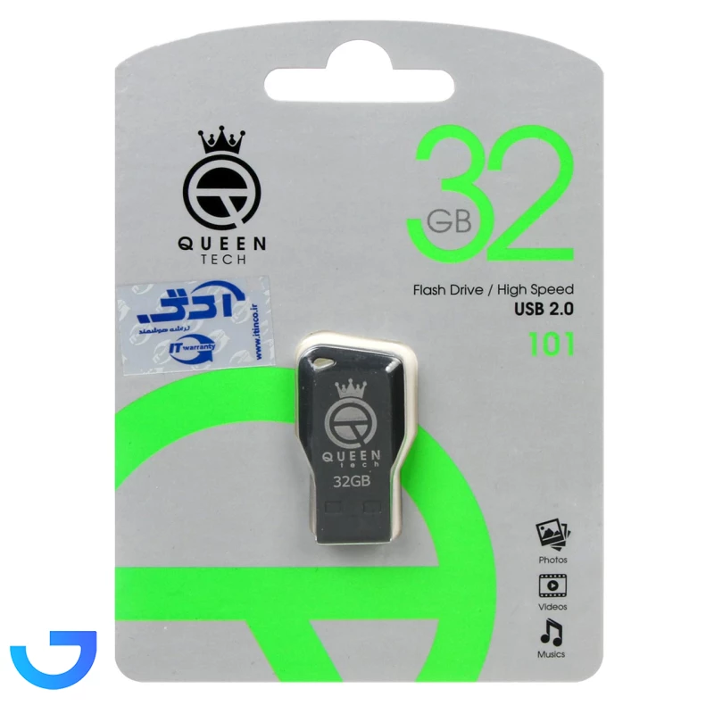 قیمت و خرید فلش مموری کوئین تک USB 101- 32 GB | فروشگاه آریا