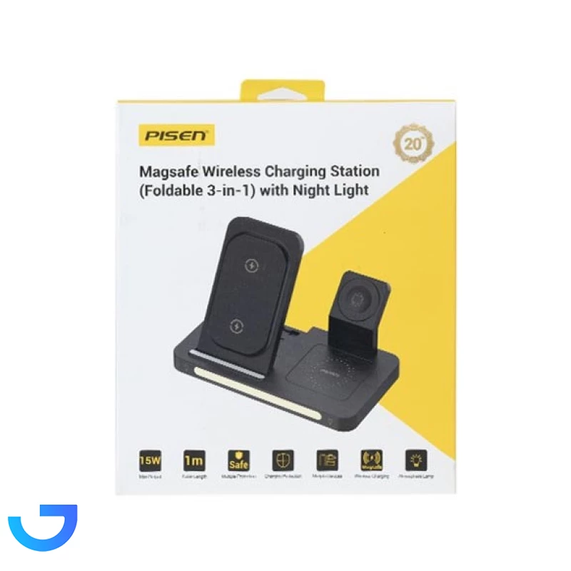 قیمت و خرید شارژر بی سیم 30 وات پایزن مدل (XY-C56 (3in 1 | فروشگاه آریا