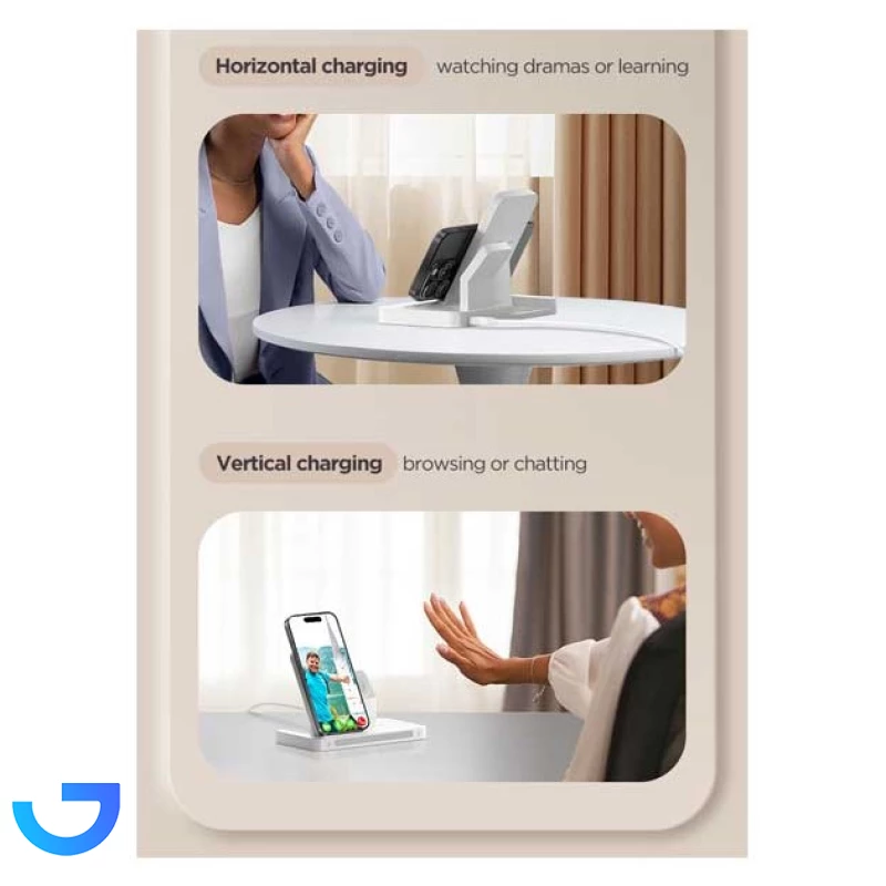 قیمت و خرید شارژر بی سیم 30 وات پایزن مدل (XY-C56 (3in 1 | فروشگاه آریا