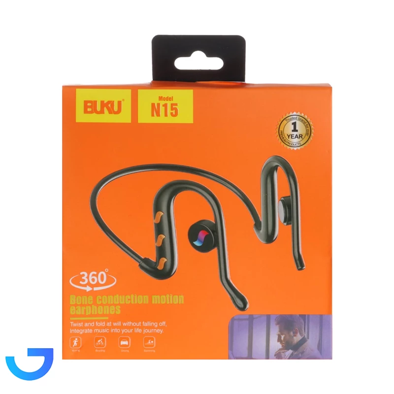 قیمت و خرید هندزفری گردنی بی سیم BUKU مدل N15 | فروشگاه آریا