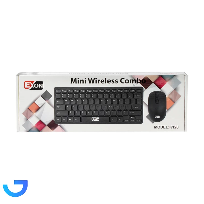 قیمت و خرید مینی کیبورد و ماوس بی سیم Exon مدل K120 | فروشگاه آریا