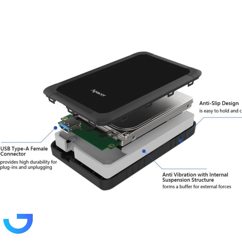 قیمت و خرید هارد اکسترنال اپیسر مدل AC532 ظرفیت 2 ترابایت | فروشگاه آریا