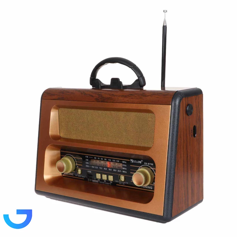 قیمت و خرید اسپیکر بلوتوث طرح کلاسیک گولون مدل Golon RX-BT88 | فروشگاه آریا