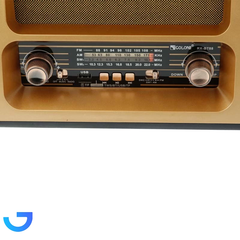 قیمت و خرید اسپیکر بلوتوث طرح کلاسیک گولون مدل Golon RX-BT88 | فروشگاه آریا