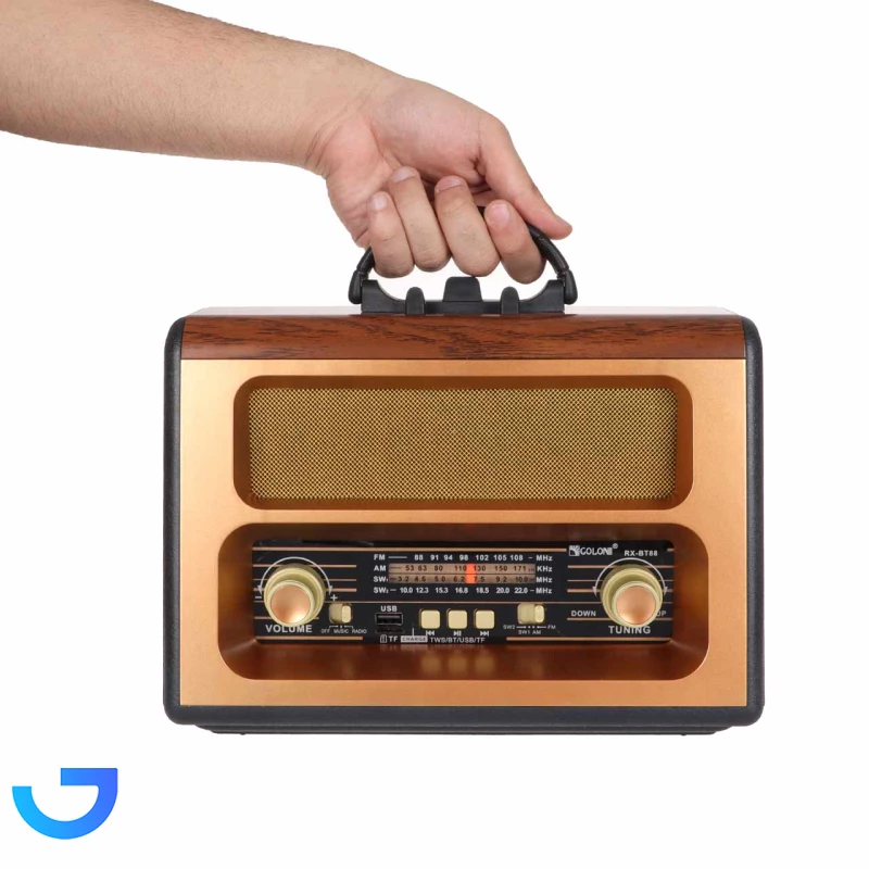 قیمت و خرید اسپیکر بلوتوث طرح کلاسیک گولون مدل Golon RX-BT88 | فروشگاه آریا