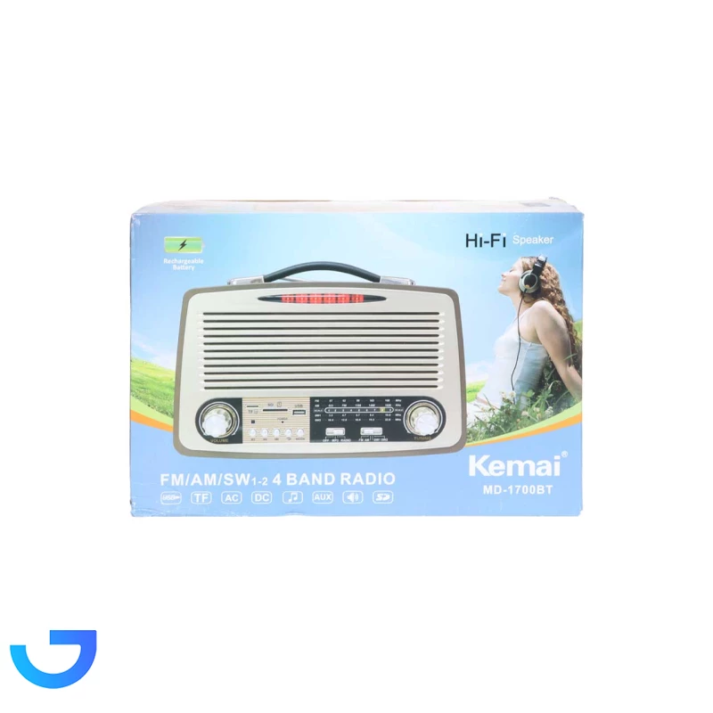 قیمت و خرید اسپیکر رادیو کلاسیک  Kemai مدل MD-1700BT | فروشگاه آریا