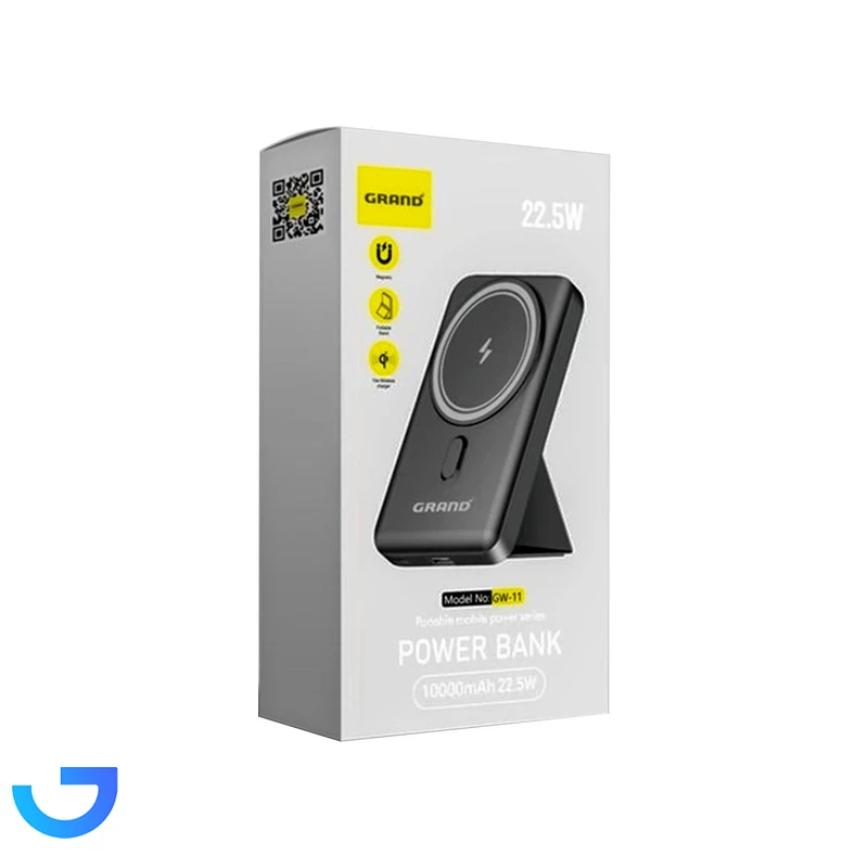قیمت و خرید پاوربانک گرند مدل GW-11 ظرفیت 10000 میلی آمپر ساعت | فروشگاه آریا