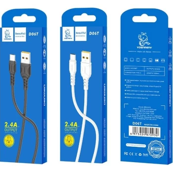 کابل شارژ فست DENMEN Type-C مدل D06T | فروشگاه آریا