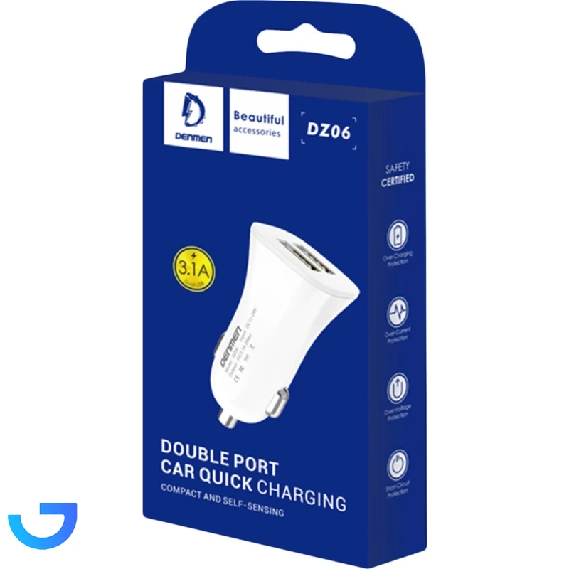 قیمت و خرید شارژر فندکی فست شارژ Vdenmenv DZ06 3.1A 15.5W | فروشگاه آریا