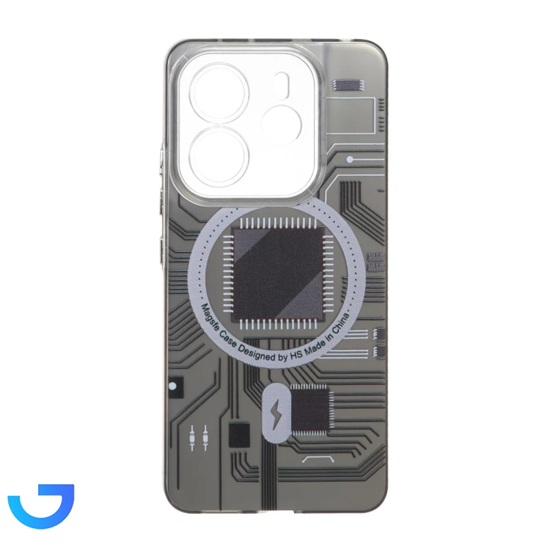 قیمت و خرید قاب طرح الکترونیک محافظ لنز شفاف Xiaomi Redmi Note 14 4G | فروشگاه آریا