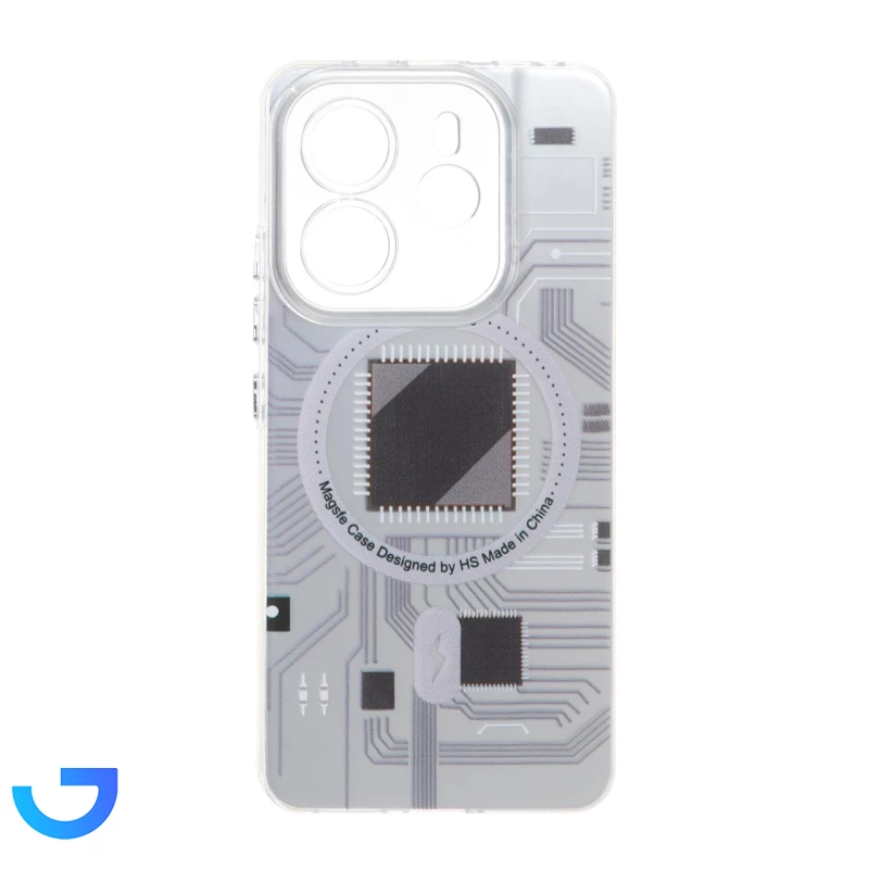 قیمت و خرید قاب طرح الکترونیک محافظ لنز شفاف Xiaomi Redmi Note 14 4G | فروشگاه آریا