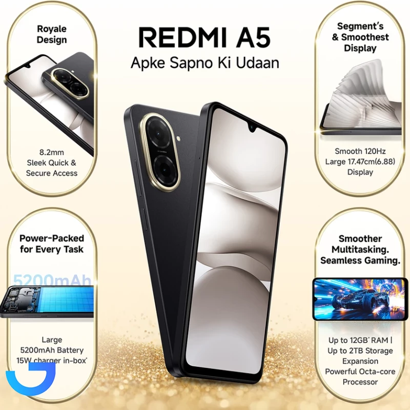 قیمت و خرید گوشی موبایل شیائومی مدل Redmi A5 دو سیم کارت ظرفیت 128 گیگابایت و رم 4 گیگابایت | فروشگاه آریا