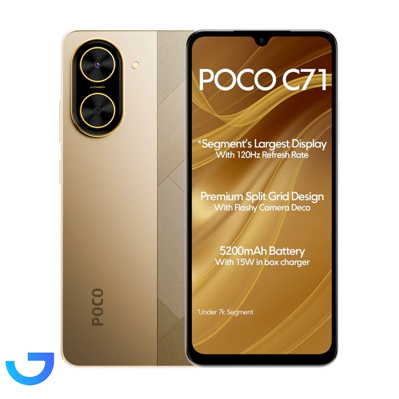 قیمت و خرید گوشی موبایل شیائومی مدل Poco C71 ظرفیت 128 گیگابایت رم 4 گیگابایت | فروشگاه آریا