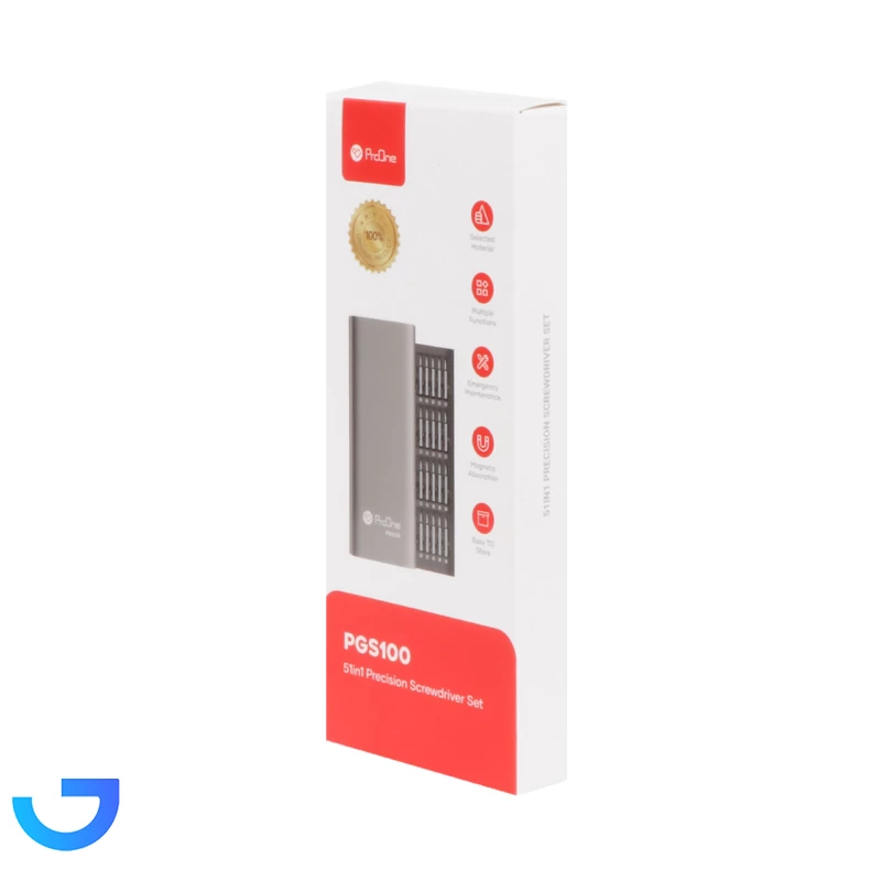 قیمت و خرید پیچ گوشتی و سری پیچ گوشتی پرووان مدل PGS100 بسته 51 عددی | فروشگاه آریا