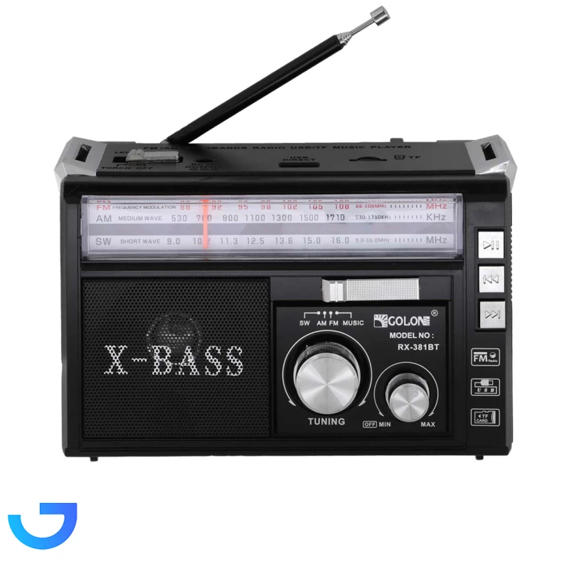 قیمت و خرید اسپیکر شارژی GOLON مدل RX-381BT | فروشگاه آریا قیمت و خرید اسپیکر شارژی GOLON مدل RX-381BT | فروشگاه آریا