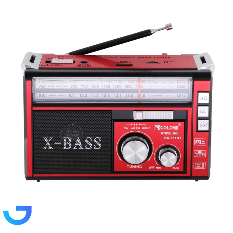 اسپیکر شارژی GOLON مدل RX-381BT نمای ۲