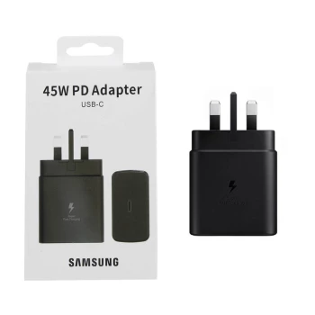 شارژر سه پین SAMSUNG 45W HI Plus ( فست و PD) مشکیDST | فروشگاه آریا