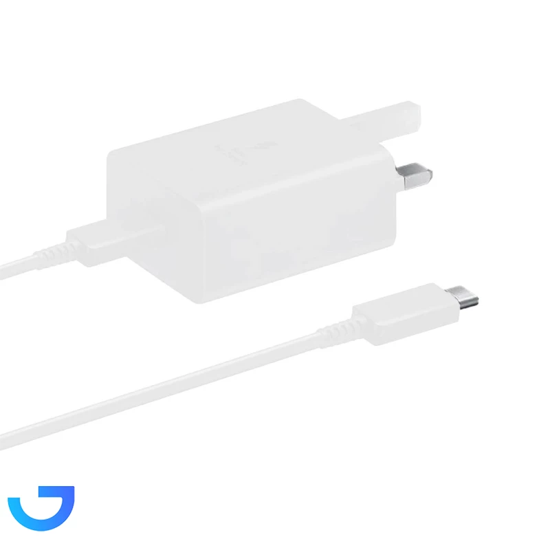 قیمت و خرید شارژر دیواری سه پین فست و PD تک پورت SAMSUNG Type-C مدل EP-T4510 45W های کپی رنگ مشکی و سفید | فروشگاه آریا