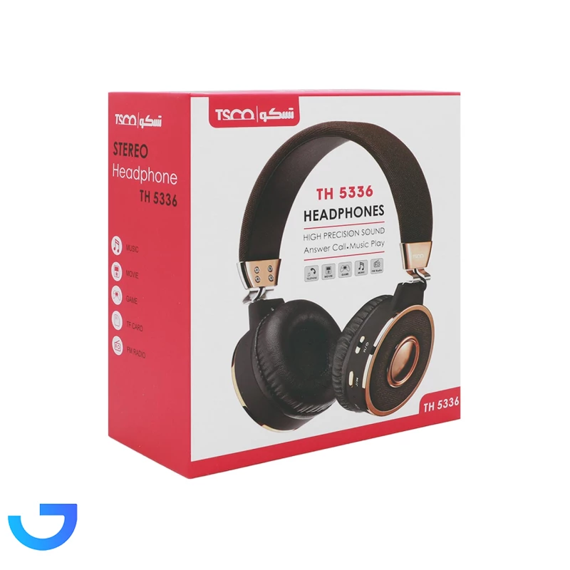 قیمت و خرید هدفون تسکو مدل TH 5336 دو گوشی، با رابط جک 3.5 میلی‌متری صدا، مناسب برای کاربری عمومی | فروشگاه آریا