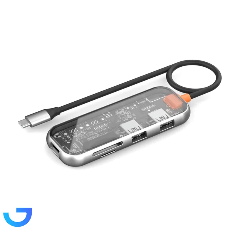 قیمت و خرید هاب 5 پورت Wiwu Type-C مدل CB005 | فروشگاه آریا