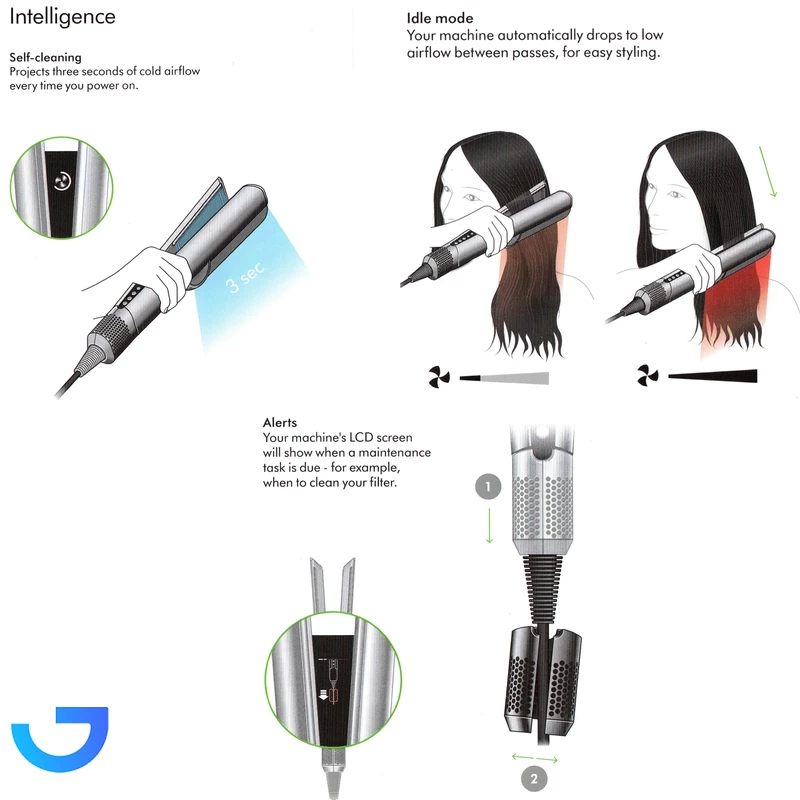 قیمت و خرید اتو و حالت‌دهنده‌ مو دایسون مدل Dyson Airstrait HT01 | فروشگاه آریا