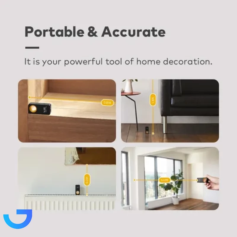 قیمت و خرید متر لیزری هوشمند هوتو مدل Hoto Smart Laser Measure QWCJ001 | فروشگاه آریا