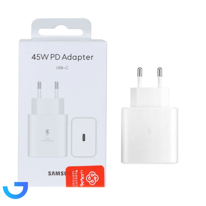 قیمت و خرید شارژر دیواری دو پین SAMSUNG 45W T4510 ( فست و PD) | فروشگاه آریا قیمت و خرید شارژر دیواری دو پین SAMSUNG 45W T4510 ( فست و PD) | فروشگاه آریا