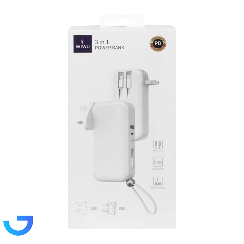 قیمت و خرید پاوربانک (PD و فست شارژ) Wiwu 22.5W 10000mAh مدل JC-23 | فروشگاه آریا قیمت و خرید پاوربانک (PD و فست شارژ) Wiwu 22.5W 10000mAh مدل JC-23 | فروشگاه آریا