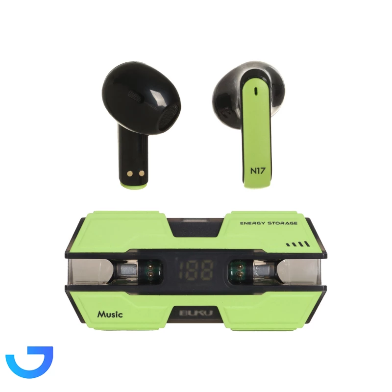 قیمت و خرید هدفون بی سیم BUKU مدل N17 | فروشگاه آریا