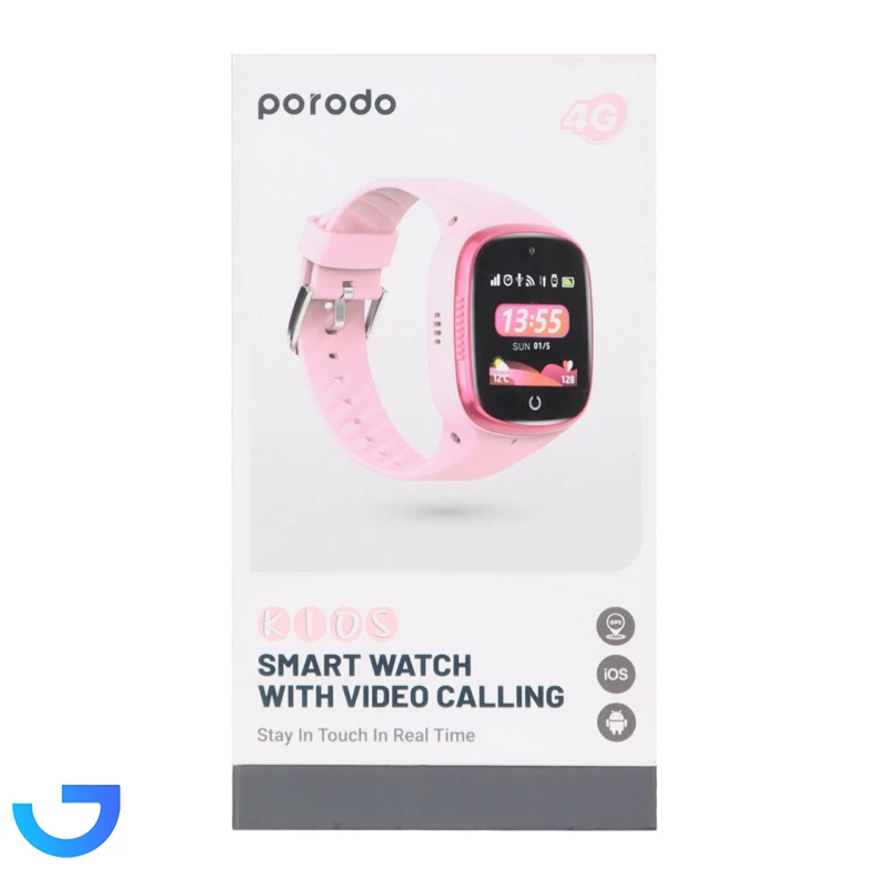 قیمت و خرید ساعت هوشمند کودکان Porodo مدل Kids PD-K4GW2MP-PK | فروشگاه آریا