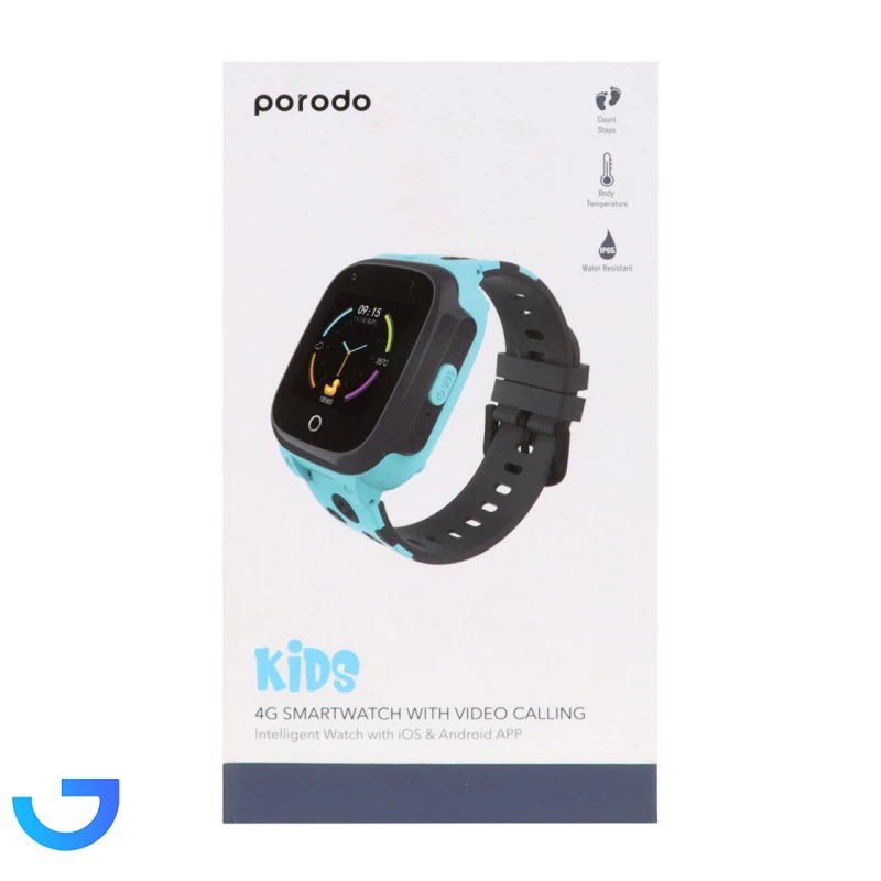 قیمت و خرید ساعت هوشمند کودکان Porodo مدل Kids PD-K4GSW-BU | فروشگاه آریا