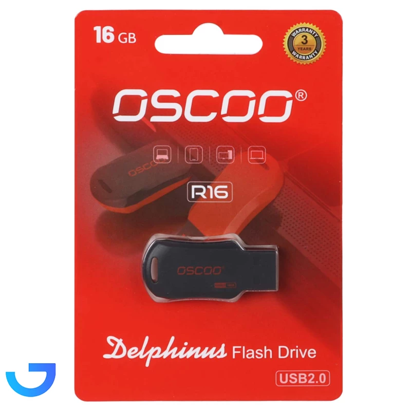 قیمت و خرید فلش مموری اسکو مدل OSCOO R16 Delphinus USB2.0 Flash Memory - 16GB | فروشگاه آریا