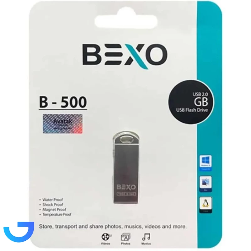 قیمت و خرید فلش مموری بکسو مدل BEXO B-500 USB2.0 Flash Memory -16GB | فروشگاه آریا