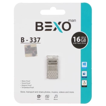 فلش مموری بسکو مدلBEXO B-337 USB2.0 Flash Memory - 16GB | فروشگاه آریا