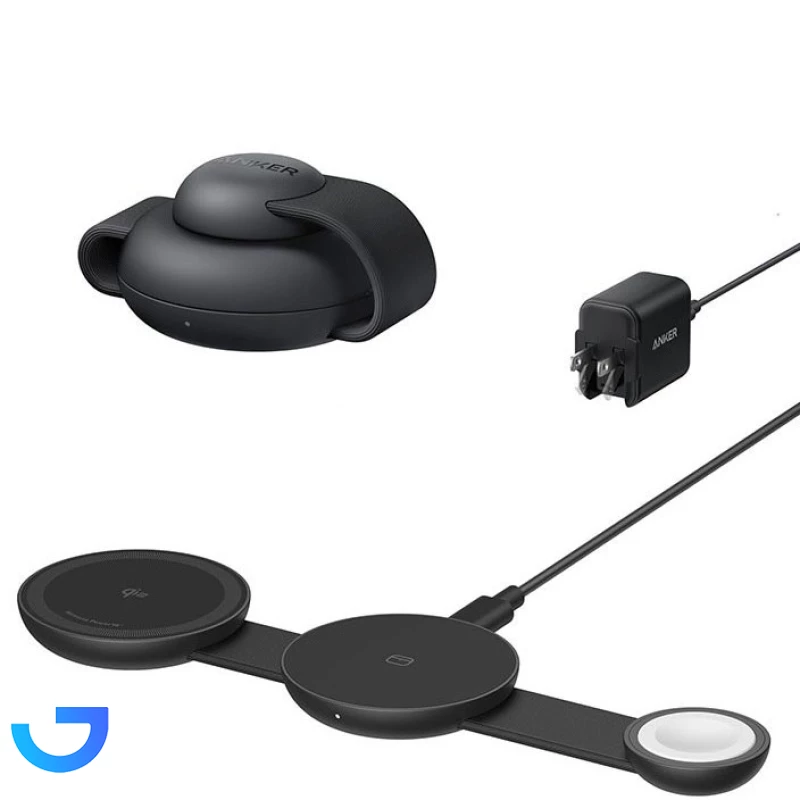 قیمت و خرید شارژر وایرلس 3 در 1 انکر مدل Anker MagGo 3in1 B25M8P21 | فروشگاه آریا