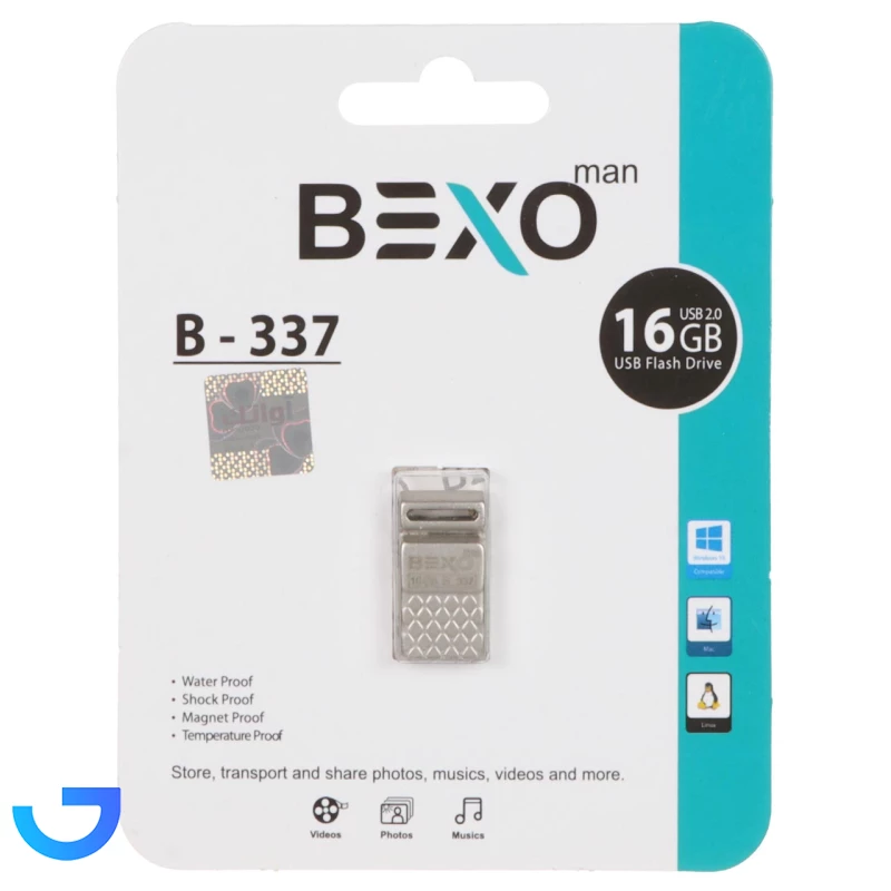 قیمت و خرید فلش مموری بسکو مدلBEXO B-337 USB2.0 Flash Memory - 16GB | فروشگاه آریا