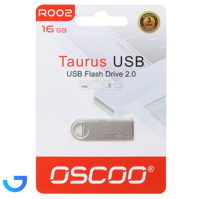 قیمت و خرید فلش مموری USB 2.0 اسکو مدل OSCOO R002 Taurus USB2.0 Flash Memory - 16GB | فروشگاه آریا