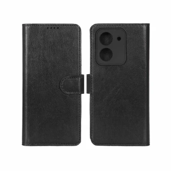 کیف موبایل مدل چرمی مگنتی محافظ لنزدار مناسب برای Xiaomi Redmi A5 / Poco C71 | فروشگاه آریا