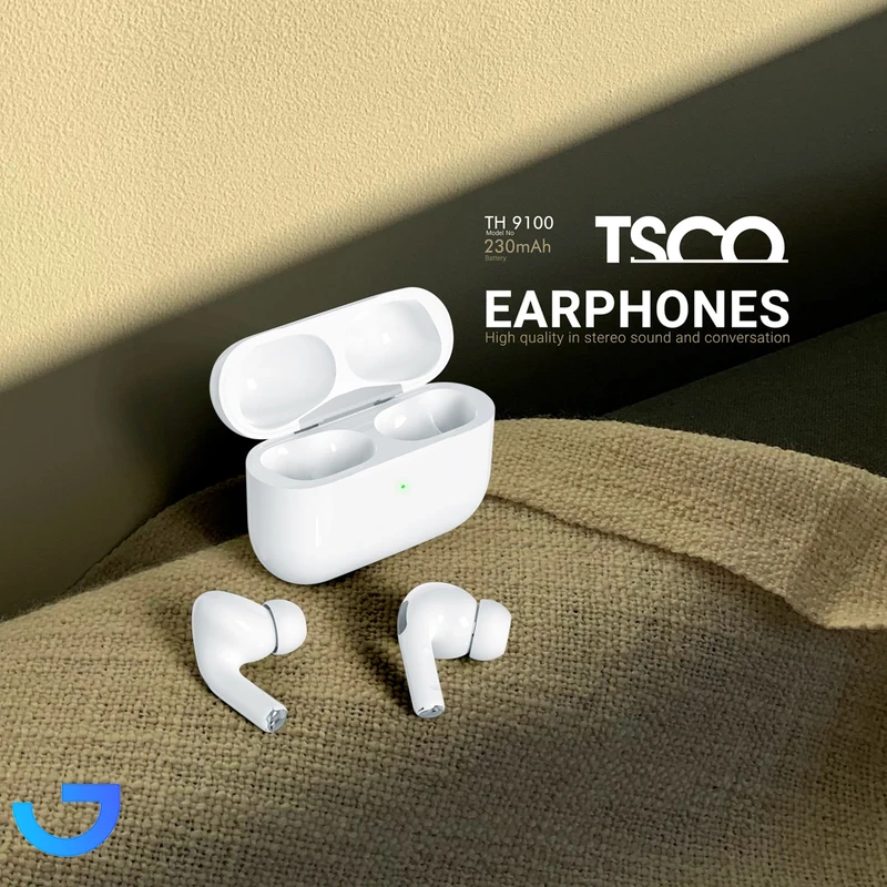قیمت و خرید هدفون بلوتوثی تسکو مدل TH 9100 TWS | فروشگاه آریا