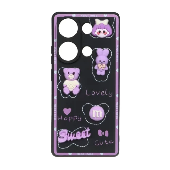 قاب گوشی مدل عروسکی برجسته Cute مناسب برای Xiaomi Redmi Note 14S / Note 13 Pro 4G / M6 Pro 4G | فروشگاه آریا