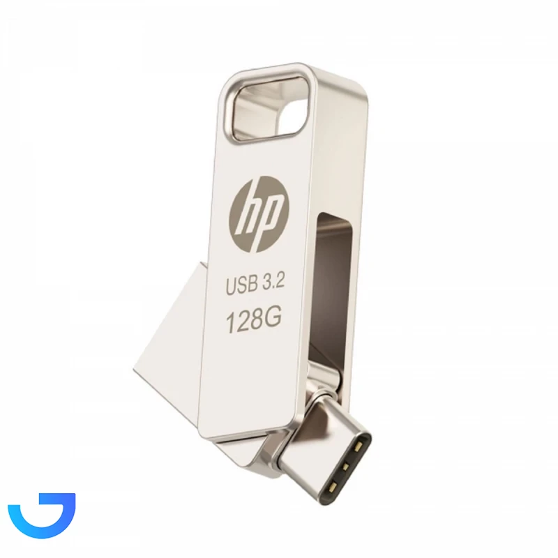 فلش مموری اچ‌پی مدل x206C ظرفیت ۱۲۸ گیگابایت USB 3.2 نمای ۲