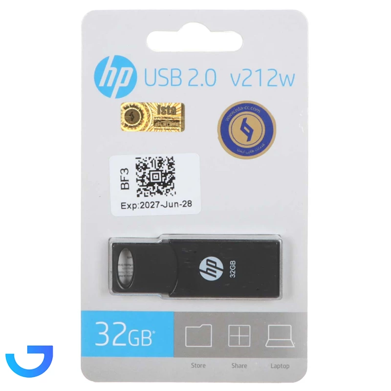 قیمت و خرید فلش مموری اچ‌پی مدل V212W ظرفیت ۳۲ گیگابایت USB 2.0 | فروشگاه آریا