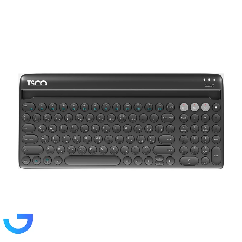کیبورد بی سیم TSCO مدل TK 7322BT نمای ۲