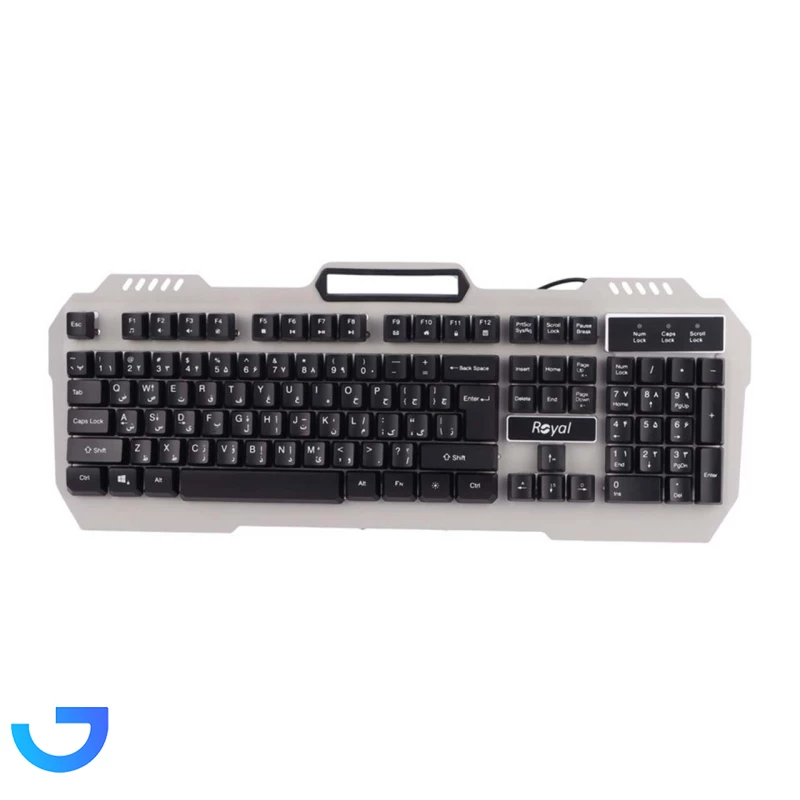 قیمت و خرید کیبورد باسیم گیمینگ رویال مدل Royal RKG-615 | فروشگاه آریا