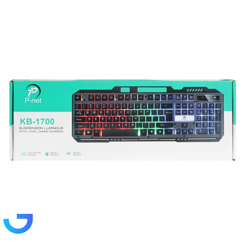 قیمت و خرید کیبورد باسیم پی-نت مدل P-net KB-1700 | فروشگاه آریا