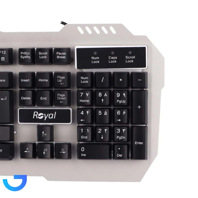 قیمت و خرید کیبورد باسیم گیمینگ رویال مدل Royal RKG-615 | فروشگاه آریا