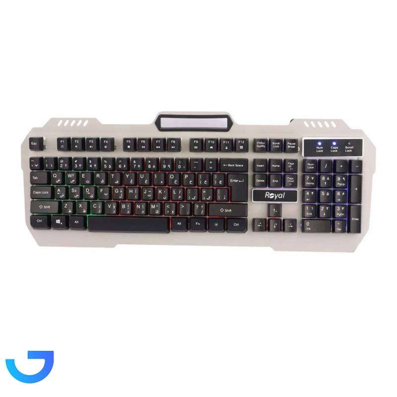 قیمت و خرید کیبورد باسیم گیمینگ رویال مدل Royal RKG-615 | فروشگاه آریا
